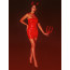 Платье лакированное красное “Соблазнительница Марго” XXL, молния на всю длину сзади - [Фото 2]