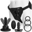 Набор для страпона Doc Johnson Vac-U-Lock VIBRATING Dual Density ULTRASKYN Set (мятая упаковка) - [Фото 2]