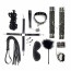 Набор Art of Sex - Spikes BDSM Set Leather, 10 предметов, натуральная кожа, Черный - [Фото 1]
