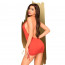 Мини-платье с открытой спиной и стрингами Penthouse - Earth-Shaker Red L/XL - [Фото 1]