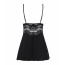Obsessive 810-BAB-1 babydoll & thong black L/XL - [Фото 4]