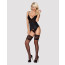 Obsessive 810-COR-1 corset & thong black S/M - [Фото 2]