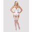 Obsessive 810-COR-2 corset & thong white L/XL - [Фото 2]