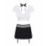 Obsessive Secretary suit 5 pcs black S/M - [Фото 3]