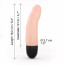 Вибратор Dorcel Real Vibration S Flesh 2.0, диам 3,7см, перезаряжаемый, для точки G - [Фото 4]