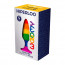 Анальная пробка Wooomy Hiperloo Silicone Rainbow Plug S - [Фото 2]