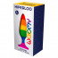 Анальная пробка Wooomy Hiperloo Silicone Rainbow Plug L - [Фото 2]