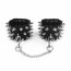 Наручники с шипами Art of Sex - Rose Spiked Leather Handcuffs, натуральная кожа - [Фото 3]