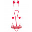 Obsessive Evilia teddy red S/M - [Фото 3]