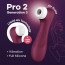Вакуумный клиторальный стимулятор Satisfyer Pro 2 Generation 3 with Liquid Air Wine Red - [Фото 2]