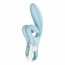 Вибратор-кролик Satisfyer Touch Me Blue, двойной отросток, 3 мощных мотора - [Фото 5]