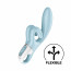 Вибратор-кролик Satisfyer Touch Me Blue, двойной отросток, 3 мощных мотора - [Фото 1]