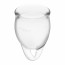 Набор менструальных чаш Satisfyer Feel Confident (Transparent), 15мл и 20мл, мешочек для хранения - [Фото 2]