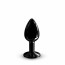 Металлическая анальная пробка с украшением в виде кристалла Dorcel - Diamond Plug BLACK S - [Фото 1]