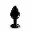 Металлическая анальная пробка с украшением в виде кристалла Dorcel - Diamond Plug BLACK M - [Фото 1]