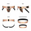 Трусы для страпона Strap-On-Me Leatherette HARNESS CURIOUS - HOLOGRAPHIC ROSE GOLD - [Фото 2]