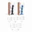 Насадка для страпона Strap-On-Me DILDO PLUG BALLS BLEU METALLIC - M - [Фото 5]