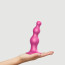 Насадка для страпона Strap-On-Me DILDO PLUG BEADS FRAMBOISE METALLIC - M - [Фото 3]