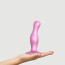 Насадка для страпона Strap-On-Me DILDO PLUG CURVY ROSE DRAGEE METALLIC - M - [Фото 1]