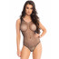 Leg Avenue Rhinestone fishnet bodysuit OS Black - [Фото 1]