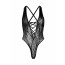Leg Avenue Floral lace thong teddy OS Black - [Фото 4]