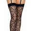 Leg Avenue Heart net thigh highs OS Black - [Фото 5]