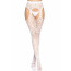 Leg Avenue Heart net suspender hose OS White - [Фото 3]