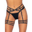 Leg Avenue Rhinestone garter strapps OS Black - [Фото 1]
