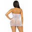 Leg Avenue Rhinestone halter mini dress OS White - [Фото 2]