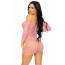 Leg Avenue Heart net mini dress OS Pink - [Фото 2]