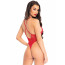 Leg Avenue Floral lace thong teddy OS Red - [Фото 2]