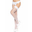 Leg Avenue Nylon Fishnet Thigh Highs OS White - [Фото 4]