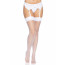Leg Avenue Backseam Thigh Highs OS White - [Фото 5]
