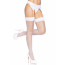 Leg Avenue Backseam Thigh Highs OS White - [Фото 4]