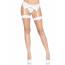 Leg Avenue Fence Net Thigh Highs OS White - [Фото 1]