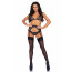 Leg Avenue Bra top, panty & garterbelt S Black - [Фото 3]