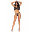 Leg Avenue Strappy bralette and g-string M Black - [Фото 3]