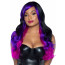 Leg Avenue Allure Multi Color Wig Black/Purple - [Фото 1]