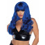 Leg Avenue Misfit Long Wavy Wig Blue - [Фото 1]