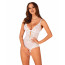 Эротическое полупрозрачное боди Obsessive Heavenlly crotchless teddy XL/2XL, с доступом - [Фото 1]