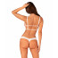Эротический комплект Obsessive Heavenlly 2-pcs cupless set XS/S, открытая грудь, с доступом - [Фото 2]