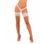Чулки Obsessive Heavenlly stockings XL/2XL, широкая резинка - [Фото 1]