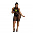 Платье-бодистокинг Moonlight Plus Model 06 XL-XXXL Black - [Фото 1]