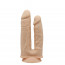 Двойной фаллоимитатор с вибрацией SilexD Double Gusto Vibro Flesh (Model 1 size 8