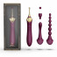 Мультифункциональный вибратор Zalo — Bess 2 Velvet Purple, 4 насадки, подогрев - [Фото 2]