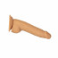 Фаллоимитатор ADDICTION Dual Density Silicone Dildo Caramel 8″, присоска, диаметр 4,3 см, вибропуля  - [Фото 3]