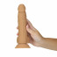 Фаллоимитатор ADDICTION Dual Density Silicone Dildo Caramel 8″, присоска, диаметр 4,3 см, вибропуля  - [Фото 6]