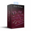 Набор Feral Feelings BDSM Kit 7 Burgundy, наручники, поножи, коннектор, маска, паддл, кляп, зажимы - [Фото 2]