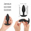 Анальная пробка Dorcel WAVY PLUG, диаметр 3 см, силикон - [Фото 2]