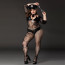 Костюм полицейской JSY «Фрау Марта» Plus Size Black, ремень, кепка, наручники, галстук - [Фото 1]